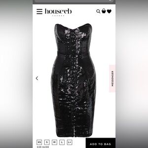 Black sparkly house of cab dress!